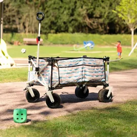 Home Deluxe Bollerwagen JOLA Beige/Blau