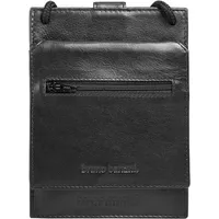 Bruno Banani Brustbeutel echt Leder, schwarz