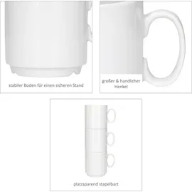 Mambocat Kaffeetasse 0,25 l Weiß 120 St.