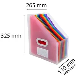 Exacompta Fächer-Stehsammler 55598E Transparent 26,5 x 32,5 cm 1 St.