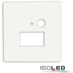 ISOLED Cover Aluminium eckig für Wandeinbauleuchte SYS-WALL68 mit PIR Sensor, IP54, weiß ISO-115609