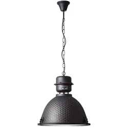 BRILLIANT Lampe Kiki Pendelleuchte 48cm schwarz korund   1x A60, E27, 60W, geeignet für Normallampen (nicht enthalten)   Kette ist kürzbar