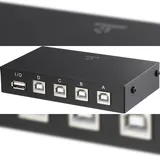 Renkforce 4 Port USB 2.0-Umschalter Schwarz
