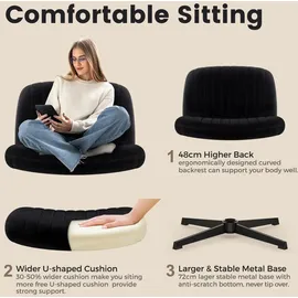 IntimaTe WM Heart Samt Schwarz