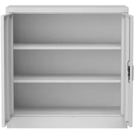 [en.casa] Molise Aktenschrank 90 x 40 x 90 cm Lichtgrau