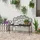 Outsunny Gartenbank 107 x 56 x 92 cm Schwarz
