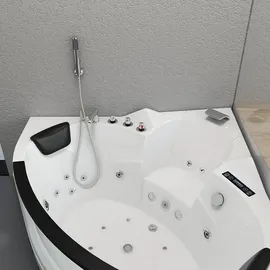 Home Deluxe Laguna L kompakt Whirlpoolbadewanne 140 x 140 cm (Laguna L weiß - komp)
