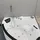 Home Deluxe Laguna L kompakt Whirlpoolbadewanne 140 x 140 cm (Laguna L weiß - komp)