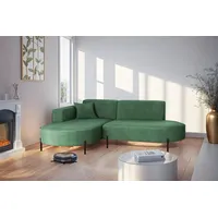 Fun Möbel Ecksofa Designersofa VALENCIA XS in Stoff Noel