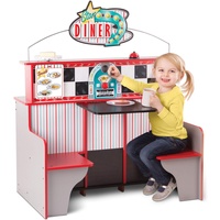 Melissa & Doug Star Diner | Pretend Play Toy | Large Playset | 3+ | Gift for Boy or Girl