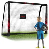 Neo-Sport Fußballtor Schwarz/Rot NS-463