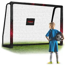 Neo-Sport Fußballtor Schwarz/Rot NS-463