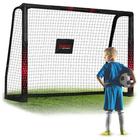 Neo-Sport Fußballtor Schwarz/Rot NS-463