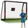 Neo-Sport Fußballtor Schwarz/Rot NS-463