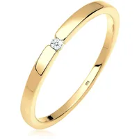 Diamore Elli DIAMONDS Ring Damen Verlobungsring Klassiker mit Diamant (0.02 ct.) in 925 Sterling Silber