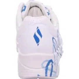 SKECHERS UNO Spread The Love Damen Weite M Weiß/Blau/Türkis 37