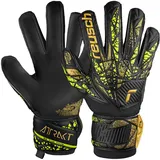 Reusch Attrakt Infinity Finger Support Schwarz/Gold/Yellow 10