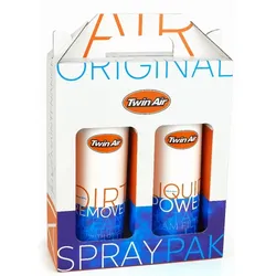TWIN AIR Liquid Power Spray + Schmutzentferner Reinigungspack - 2x500ml, Größe 10 mm