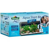 Dehner Aqua Start 80 110 l mit Futter/Pflege Schwarz