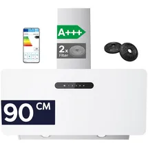 Ciarra VM9736KW Kopffreihaube 90 cm Weiß