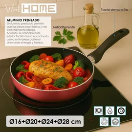 Wellhome Well Home Pfannen-Set 4-tlg. 16 cm + 20 cm + 24 cm + 28 cm