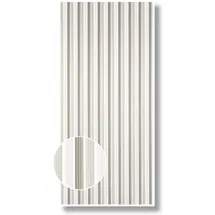 CONACORD Streifenvorhang 90 x 200 cm Grau-Weiß