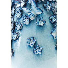 Kare DESIGN Vase Butterflies 35,5 cm Porzellan Blau