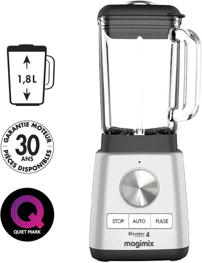 Magimix Power Blender Standmixer Chrom Matt