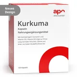 apodiscounter Kurkuma Kapseln mit Vitamin D3 120 St.