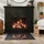 Tulup Kaminbodenplatte Glas 80 x 60 x 0,4 cm Schwarz