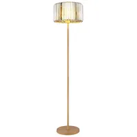 Nowa Stehlampe Holzoptik Stehleuchte Wohnzimmerlampe Beistelllampe, Metall, 9W 810lm