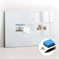 Tulup Magnettafel, Weiß, Glas, 60x0.4x40 cm, Dekoration, Magnettafeln &