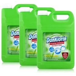 DanKlorix DanKlorix Hygiene-Reiniger grüne Frische mit Aktiv-Chlor 5L (3er Pack) Allzweckreiniger