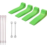 Wiltec Gleitkeile 4er Set, Ladehilfe für Abschleppdienst bis 1814