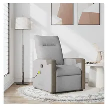 vidaXL Massagesessel Wolkengrau Stoff