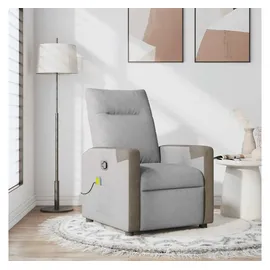 vidaXL Massagesessel Wolkengrau Stoff