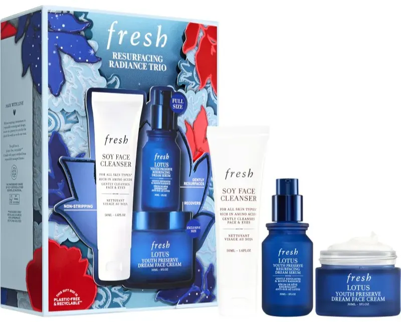 fresh Lotus Resurfacing Trio Gesichtspflegeset