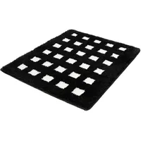 KLEINE WOLKE Badteppich Boxes Schwarz 55 x 65 cm