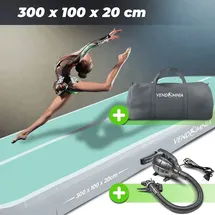 Vendomnia TRACK Matte - aufblasbar, Tumbling Gymnastikmatte, Turnmatte, Trainingsmatte, Fitnessmatte