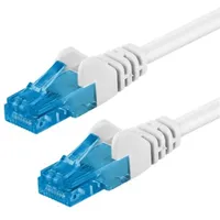 goobay CAT 6A Patchkabel, U/UTP Weiß