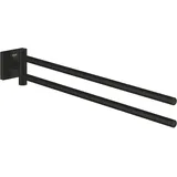 Grohe Start Cube Handtuchhalter 2-armig Mattschwarz 409762430