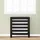 vidaXL Heizkörperverkleidung Schwarz Eichen-Optik 78 x 20 x 82 cm