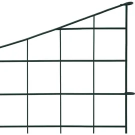 vidaXL Gartenzaun Set Konkav 77,5x64 cm Grün