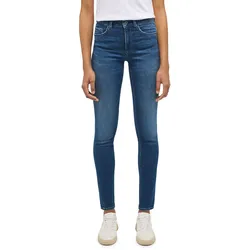 Mustang Damen Jeans SHELBY Slim Fit Slim Fit Blau 5000-602 Normaler Bund Reißverschluss W 26 L 34