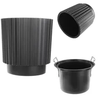Kadax Blumentopf mit Einsatz, 40 cm, Schwarz -