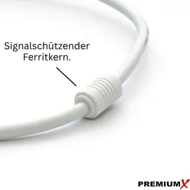 Premium X SAT Antennenkabel 25 m Weiß