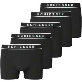 SCHIESSER Boxershorts 95/5 schwarz XXL 5er Pack