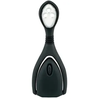 Moses moses. libri_x Leselicht Lumi® Plus Recharge Anthrazit, Klemmleuchte mit stufenlosem Dimmer zum Lesen im Dunkeln, wiederaufladbare LED-Leselampe im trendigen Look