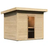 Karibu Gartensauna Saunahaus Caapi 4 Ganzglas Saunatür Ohne Ofen