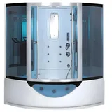 auq2a Dusche Hydromassagedusche Massageduschkabine Glaskabine Duschkabine 156x156 cm,